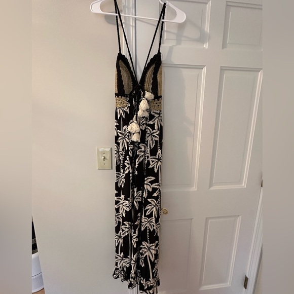 New without tags Tropical Print Crochet Maxi Dress - Picture 6 of 7